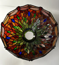 Dale Tiffany Dragonfly Lampshade Stained Glass Repair Restore Salvage Signed picture
