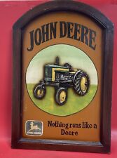 John Deere Moline Vintage Style Embossed Wood Sign for Farm Tractor 24”x 16” picture