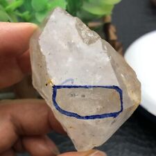 large TOP Rare Herkimer Diamond gem tip crystal+fast Moving Water Droplets 133g picture