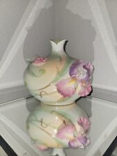 FRANZ Windswept Iris FlowerDesign Sculptured Porcelain VASE FZ00488Original Box  picture