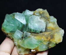309g Natural beauty rare translucent green cube fluorite mineral specimen/China picture