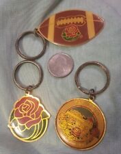 RARE 3 Vintge ROSE PARADE large Collect Keychains 1988 TOURNAMENT of ROSES E 352 picture