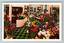 Chicago IL-Illinois, Flower Shop, Edgewater Beach Hotel, Vintage Postcard picture