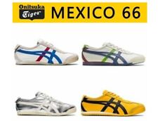 2024Unisex Onitsuka Tiger MEXICO 66 Silver Yellow Leather Sneakers Running Shoes picture