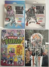 Ninja Funk #1 & 2 / 2 Collectible Display Figures JPG McFly-LazerWolf/W Cards picture