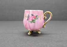 vintage royal halsey very fine three footed demitasse teacup iridescent pearl picture