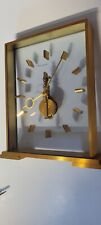 Jaeger LeCoultre Working Skeleton Brass Clock, 15-Jewel Swiss Movement picture