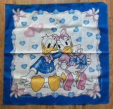 Vintage Disney Donald And Daisy Duck In Love Bandanna Scarf New picture