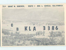 Pre-1980 RADIO CARD - Covelo - Near Red Bluff & Chico & Redding CA 6/7 AH2905@ picture