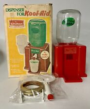 Vintage 1970s Kool-Aid Kooler Soft Drink Cooler Dispenser - Red With Box picture