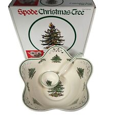 Spode Christmas Tree Centerpiece Bowl with Ladle In Box 660468 picture