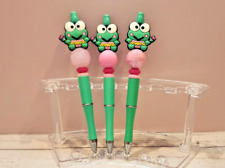 CUTE GREEN FROG BEADED PENS picture