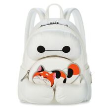 NEW 2024 Disney Parks Loungefly Baymax & Mochi White Mini Backpack NWT picture
