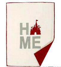 Disney Parks Home Collection Castle Reversible Fuzzy Throw Blanket 50x60