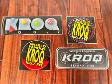 90s Vintage KROQ 106.7 Sticker Set Rare Collection - Lot of 4 ^ picture