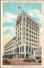 ORLANDO, Florida Postcard SAN JUAN HOTEL Building / Street View Curteich / 1933 picture