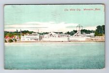 Worcester MA-Massachusetts, The White City, Antique, Vintage c1908 Postcard picture