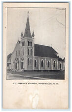 c1905 St. Joseph's Church Woodsville New Hampshire NH Antique Postcard picture