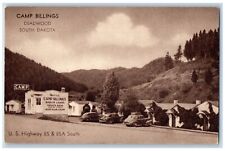 Deadwood South Dakota Postcard Camp Billings Exterior View c1940 Vintage Antique picture