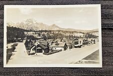 1930s Jasper AB RPPC  downtown named  businesses G.Morris Taylor Photo No.174 picture