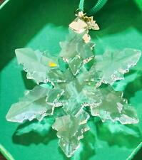 2024 White Snowflake Crystal Annual Ornament Limited  with Gold Metal 5661079 picture