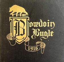 Bowdoin Bugle 1916 Maine Yearbook Volume 70 Lewiston Antique HC #2 HBS picture