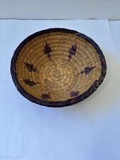 Unbranded Woven Coil Round Basket w/ Pattern Table Decor Fruit Bowl picture