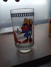 RARE VINTAGE DISNEY Minnie And Pluto Drinking Glass. picture