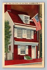 Philadelphia PA-Pennsylvania Betsy Ross House c1938 Vintage Souvenir Postcard picture