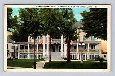 Stamford NY-New York, Stamford Arms Hotel, Advertising, Vintage c1933 Postcard picture