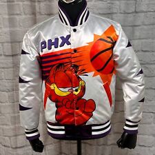 Phoenix Suns Garfield Headgear Classics Satin Bomber Jacket Small New With Tags picture