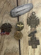 Set 7 Vintage Military Pins 1900’s Panzer, Artillery, Airmen, Spanish War, More picture