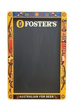 Vintage Foster's Australian Beer Chalkboard Bar Menu Board Sign Man Cave  picture