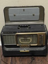Vintage Zenith Trans-Oceanic Portable Tube Radio Model H500 for Parts or Repair picture
