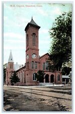 c1910s Methodist Episcopal Church Stamford Connecticut CT Unposted Tree Postcard picture