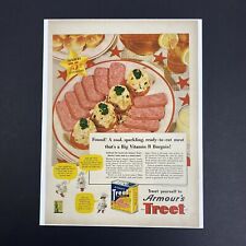 Vintage 1942 Armour's Treet The All Purpose Meat Print Ad 75th Anniversary picture