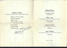 Jose Iturbi signed program from 1954 conductor, pianist from Spain picture