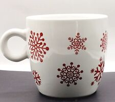 California Pantry Red Snowflake Christmas Holiday Cup Coffee Tea Winter Mug picture