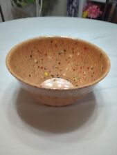 RACHAEL RAY Melamine Speckled Confetti Orange 10” Mixing/Garbage Bowl XLNT  picture