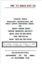 111 Page 1979 TM 11-5855-237-13 NIGHT VISION SIGHT AN/TVS-4 Manual on Data CD picture