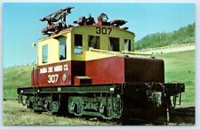 HANNA MINING COMPANY LOCOMOTIVE ~ Train on Display in DULUTH, MN c1970s Postcard picture