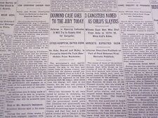 1931 AUGUST 8 NEW YORK TIMES - DIAMOND CASE GOES TO JURY - NT 3926 picture