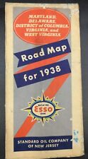 1938 Esso Standard Oil New Jersey Road Map picture