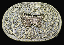 Conestoga Covered Wagon Vintage Belt Buckle picture