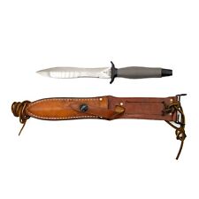 1975 Vietnam War era Mark II Survival Knife Gerber Fighting Knife Leather Sheath picture