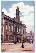 Loughborough England Postcard The Town Hall c1910 Antique Oilette Tuck Art picture