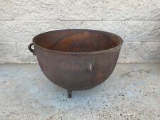 Large Antique Cast Iron Wash Pot Cauldron picture