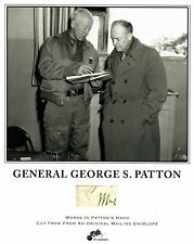 Vintage “George S. Patton Hand Written Word From A Mailing Envelope COA picture