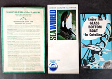 Early 1960's Marineland, Seaworld, Catalina Theme park Brochure Lot picture