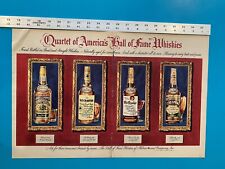 1950 QUARTET OF AMERICA’S HALL OF FAME WHISKIES Ad Double Page JAMES PEPPER picture